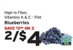 Hannaford Pint Blueberries offer