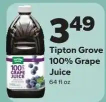 Save a Lot Tipton Grove 100% Grape Juice offer