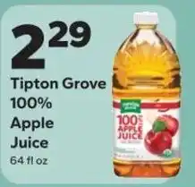 Save a Lot Tipton Grove 100% Apple Juice offer