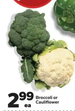Save a Lot Broccoli or Cauliflower offer