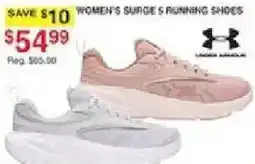 Dunham's Sports Under Armour women's surge 5 running shoes offer