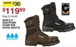 Dunham's Sports Men's 9" Scorpion Composite Toe Work Boots offer