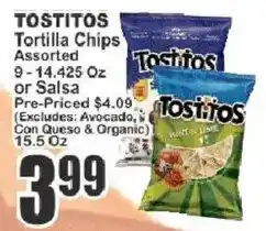 Food Universe Tostitos Tortilla Chips Assorted offer