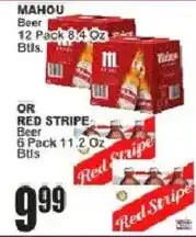 Food Universe Mahou beer or red stripe beer offer
