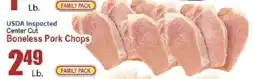 Food Universe Usda inspected center cut boneless pork chops offer
