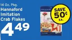 Hannaford Hannaford imitation crab flakes offer