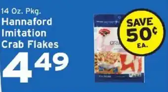Hannaford Hannaford imitation crab flakes offer