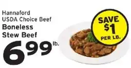 Hannaford Hannaford usda choice beef boneless stew beef offer