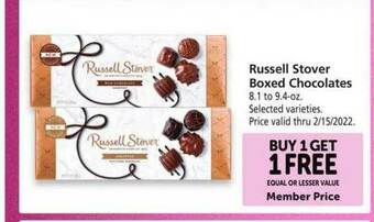Safeway Russell Stover Boxed Chocolates offer