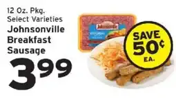 Hannaford Johnsonville breakfast sausage offer