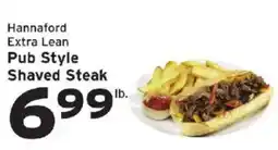 Hannaford Hannaford extra lean pub style shaved steak offer