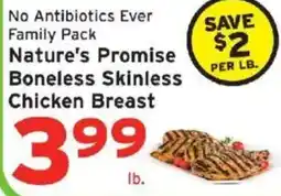Hannaford Nature's Promise boneless skinless chicken breast offer