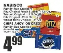 Key Food Nabisco family size crackers offer