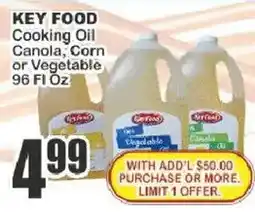 Key Food Key Food Cooking Oil Canola, Corn or Vegetable offer