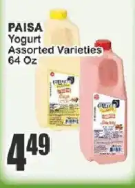 Key Food Paisa Yogurt Assorted Varieties offer