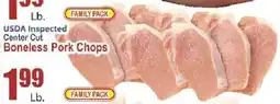 Key Food Usda inspected center cut boneless pork chops offer
