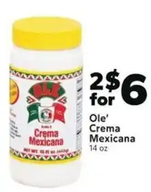 Save a Lot Ole' Crema Mexicana offer