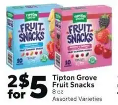 Save a Lot Tipton Grove Fruit Snacks offer