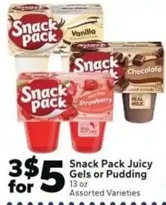 Save a Lot Snack Pack Juicy Gels or Pudding offer