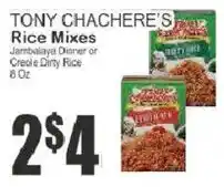 Food Universe Tony Chachere's Rice Mixes offer