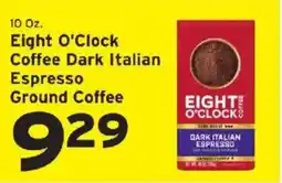 Hannaford Eight O'Clock Coffee Dark Italian Espresso Ground Coffee offer