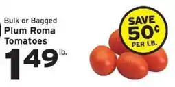 Hannaford Plum Roma Tomatoes offer