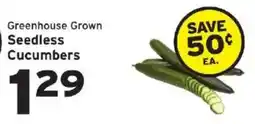Hannaford Greenhouse Grown Seedless Cucumbers offer