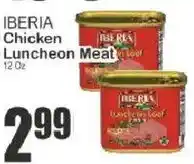 Food Universe Iberia chicken luncheon meat offer