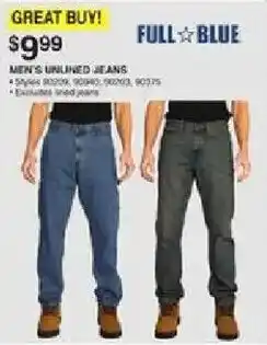 Dunham's Sports Full Blue men's unlined jeans offer