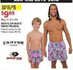 Dunham's Sports Canyon Men's Or Boys' Swim Trunks offer