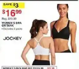 Dunham's Sports Jockey women's bra or tank offer