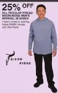 Dunham's Sports Bison Ridge Men's Apparel offer