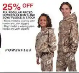 Dunham's Sports Powerflex men's and boys' fleece offer