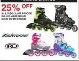 Dunham's Sports Bladerunner inline and quad skates offer