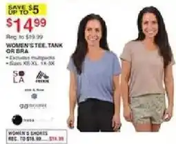 Dunham's Sports Women's tee, tank or bra offer