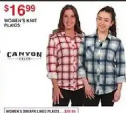 Dunham's Sports Canyon Women's Knit Plaid offer