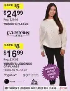 Dunham's Sports Canyon Women's Fleece offer