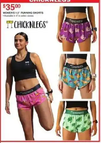 Dunham's Sports Chicknlegs women's 1.5" running shorts offer