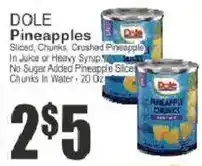 Key Food Dole pineapples offer