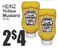 Key Food Heinz yellow mustard offer
