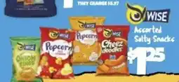 Big Lots Wise assorted salty snacks offer