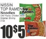 Key Food Nissin top ramen noodles offer