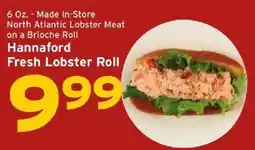 Hannaford Hannaford fresh lobster roll offer