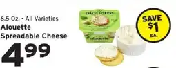 Hannaford Alouette Spreadable Cheese offer