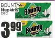 Key Food Bounty napkins offer