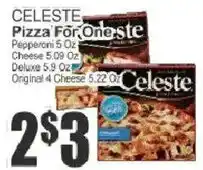 Food Universe Celeste pizza for one offer