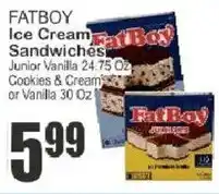 Food Universe Fatboy ice cream sandwiches offer