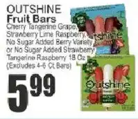 Food Universe Outshine fruit bars offer