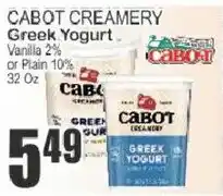 Food Universe Cabot Creamery Greek Yogurt offer