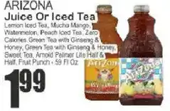 Food Universe Arizona juice or iced tea offer